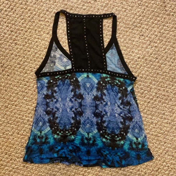 Sparkle & Fade Blue Tank with Studs - Picture 5 of 5